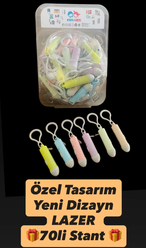 PASTEL LAZER KASA ÖNÜ KAVANOZ / 72Lİ PAKET